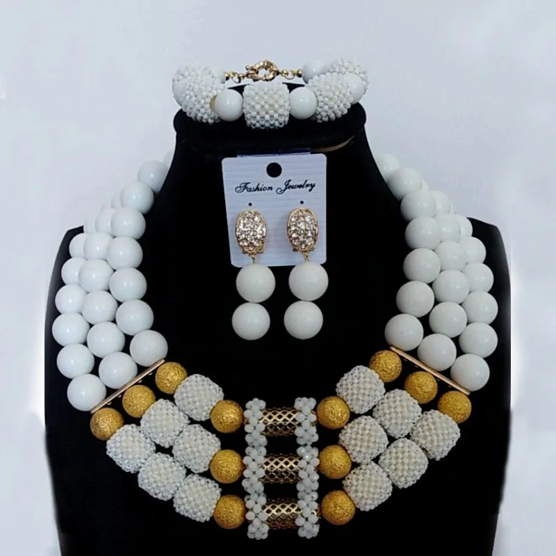 4UJewelry Африканский Свадебный комплект ювелирных изделий Рождественский Большой смелый дизайн Дубай ожерелье набор браслет серьги и ожерелье набор