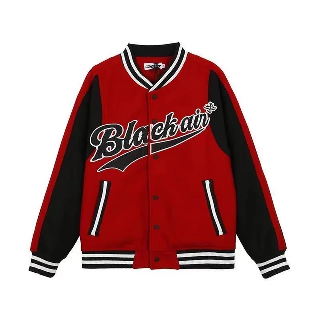 Bomber Jacket Women Vintage Hip-hop Baseball Jacket Letters Embroidery Patchwork Streetwear College Rock Jacket Varsity Jacket 2