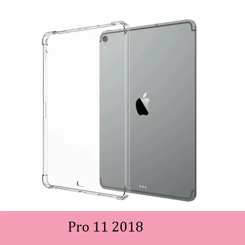 Кристально прозрачный TPU противоударный чехол для Apple iPad 2/3/4 9,7 Air 1/Air 2/Pro 9,7 11 10,5 мини-платье на возраст 2, 3, 4, 5, iPad 10,2 чехол - Цвет: Pro 11