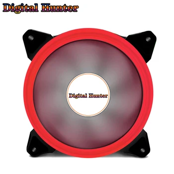 

Universal Computer Fan 120mm Fan Dual Aperture LED Ring Guide Light Efficient heat dissipation For CPU cooler