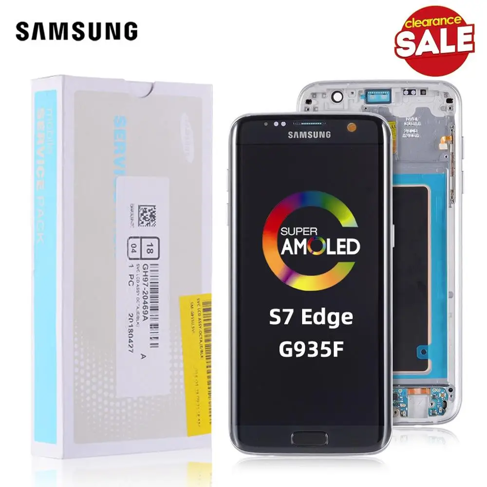 Original Super Amoled Display For Samsung Galaxy S7 Edge Lcd Touch