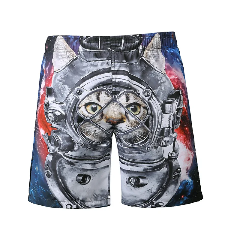 AliExpress летние новые стильные повседневные мужские плавки креативные шорты с принтом животных Популярные брендовые 3D пляжные шорты мужские