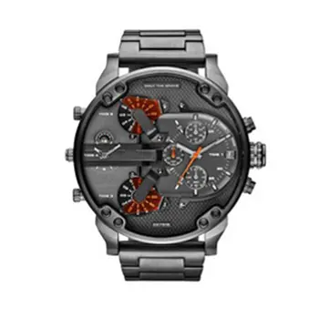 

European American Fashion Men Steel Band Quartz Watch Casual Round Dial Calender Wrist Watch For Daily Wear