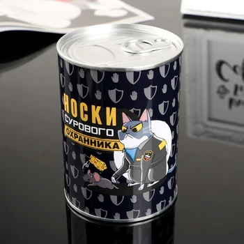 

Souvenir of the bank "Socks of the stern guard" inside: men's socks 10x7.3x7.3 cm 4344989