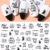 Русские Буквы Nail Art Sticker Decal 3D New Year Slider Nail Design Nail Art Decoration Аксессуары Маникюрная Бумага LECA608-653