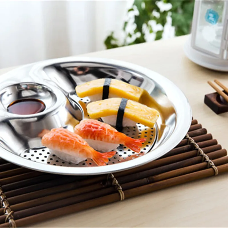 Stainless Steel Round Dumpling Dish (4)