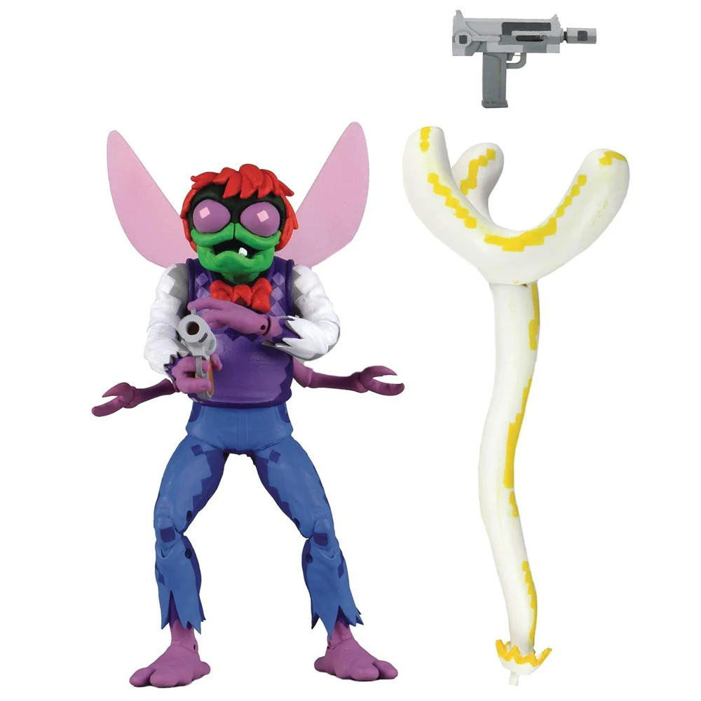 

Hot Sale Comic Anime Turtles In Time Housefly Dr. Baxter Stockman NECA Ultimate 7 Action Figure Model Toys Halloween Gift