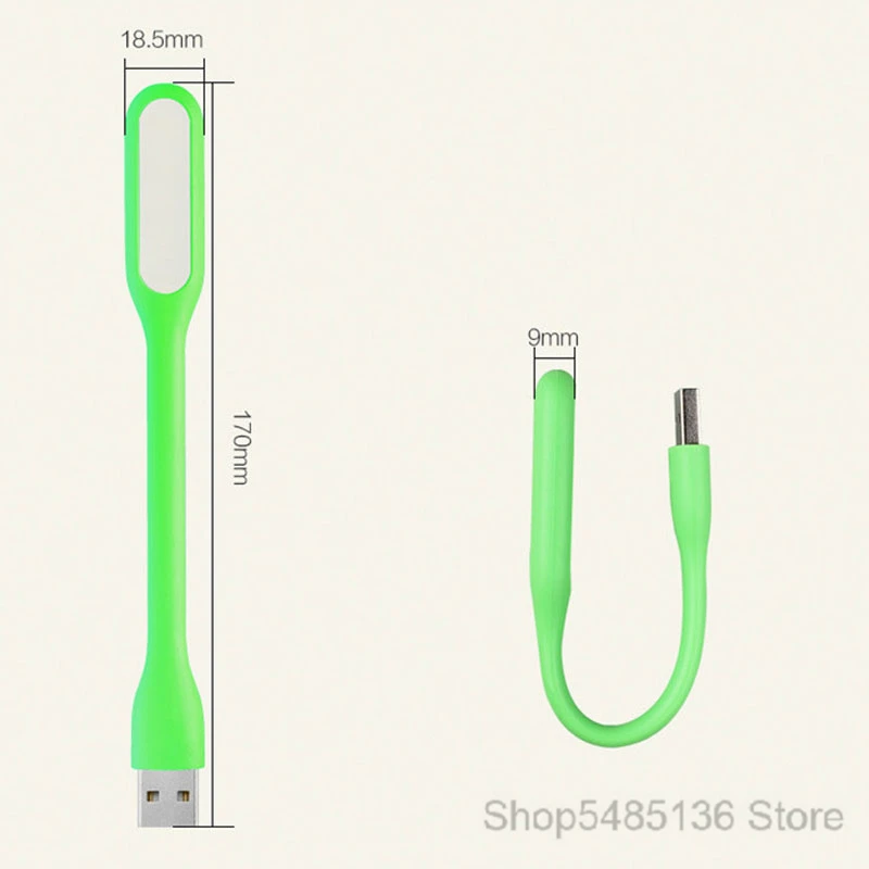 Портативная светодиодная мини лампа с USB яркий гибкий светильник для книг