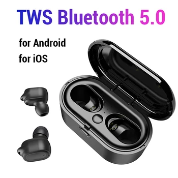 

SZKOSTON True Wireless Earphones In Ear Bluetooth 5.0 Handsfree Sport Headset Waterproof Quality Earbuds With Mic Charging Case