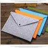 1 unidad Simple A4 bolsa de documentos de gran capacidad bloc de negocios maletín carpetas de archivos productos de archivo de fieltro químico 5 colores ► Foto 3/6