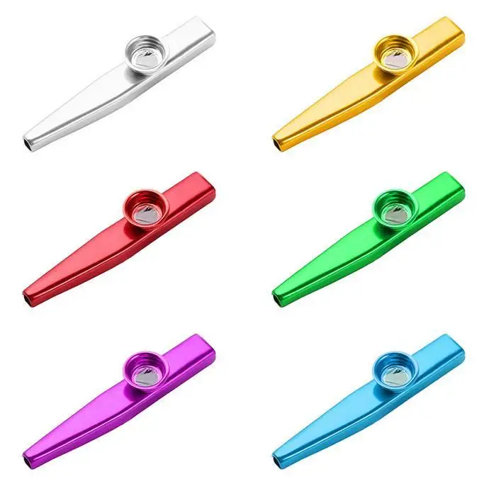 Mini Portable Polished Aluminum Alloy Metal Kazoo Casual Musical Instrument Solid Mini, Portable, Play