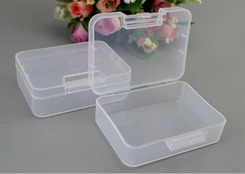 

20pcs Plastic Box Makeup Organizer Transparent Jewelry Box Clear Storage Box Ornaments Case Craft Beads Packaging Boxes Toolbox