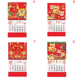 Tiger – calendrier du nouvel an chinois 2022, à feuilles mobiles, suspendu, pour la maison et le bureau, vente en gros 