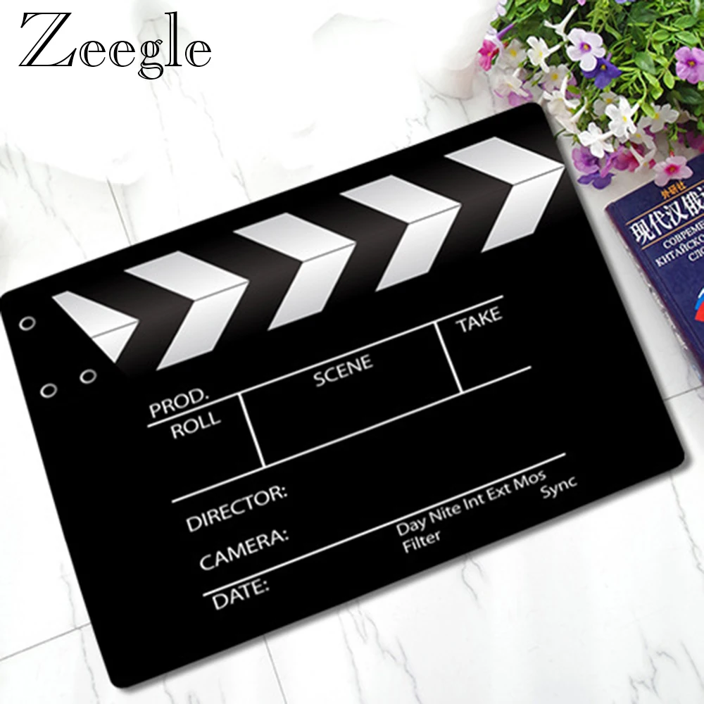 Zeegle Rubber Floor Mat Doormat Non Slip Entrance Carpet Bathroom Mat Funny Living Room Rug Hallway Foot Carpet Waterproof Mat