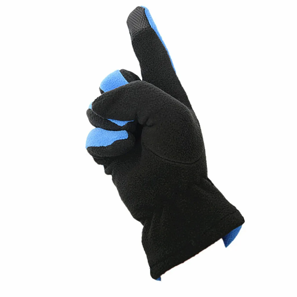 Men Winter Fleece Thermal Warm Bicycle Snow Ski Gloves Breathable Bike Cycling Riding Gloves for Women& Men Skiing Motorcycle