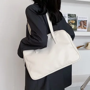

Japanese Style Shoulder Bag for Women New Korean Fashion College INS Large Capacity Underarm Bag Ladies Chic Tote Books Handbag