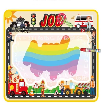 

Children's Toy Kids Learning Drawing Toys Water Canvas Painting Writing Mat Board & Magic Pen Doodle Toy