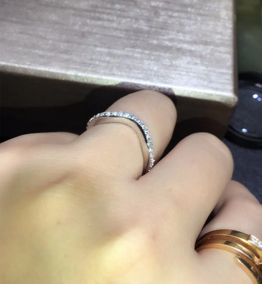 

2pcs band link sona Simulated Gem wedding rings for women,925 sterling silverr wedding bands,