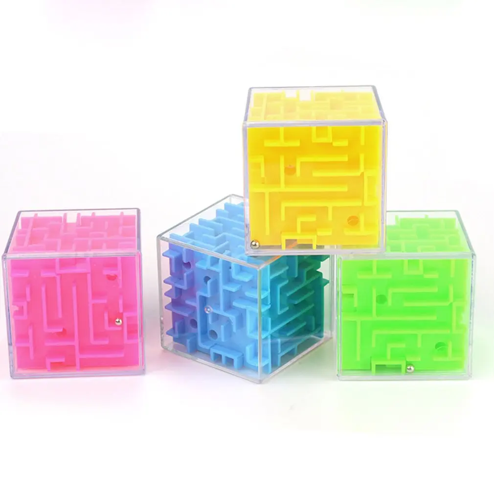 NEW 3D Mini Maze Magic Cube labyrinth ball Puzzle Speed Cube Puzzle Game Cubos children's Learning educational Toys