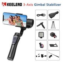Keelead H4 ручной карданный 3-осевой стабилизатор смартфона для смартфон экшн Камера USB удобный Запись видео селфи Vlog в прямом эфире Keelead H4 ручной карданный 3-осевой стабилизатор смартфона для смартфон экшн Камера USB удобный Запись видео селфи Vlog в прямом эфире