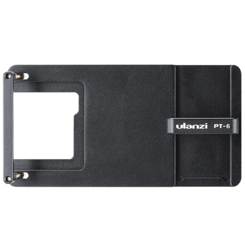 

ABKT-Ulanzi Pt-6 Gopro Vlog Plate with Mic Adapter for 3 Axis Gimbal Moza Mini S Smooth 4 Vimble 2 Vlogging Metal Case for Gopro
