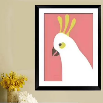 

5d Handmade Diamond Painting Embroidered Round Diamond Animal Bird Cartoon Nordic Simple DIY Living Room Bedroom Decoration