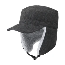 Women Bomber Hat Men Faux Cashmere Hat Russian Ushanka Earflap Caps Winter Ski Hats