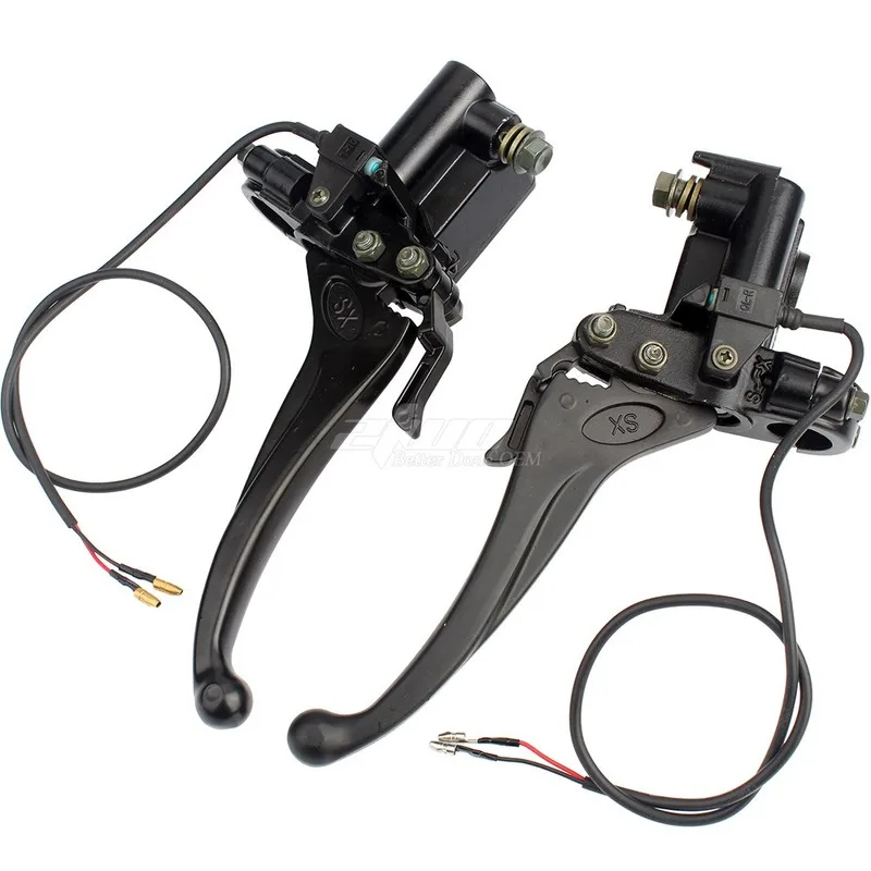 Motorcycle Left Right Brake Pump Front Master Cylinder Hydraulic Brake Lever For Go Kart Dirt Bike Four Wheel Scooter Buggy