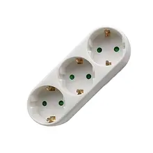 

New 2/3 Socket Multiple Plug Power Strip Socket Distribution Adapter 16A/250V German Standard Power Supply Plug Adapter