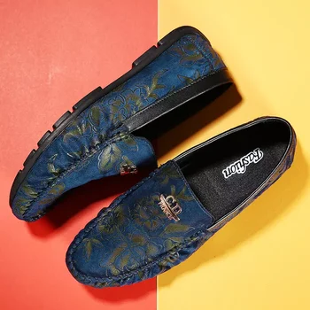 

Lightweight men's loafers leather driving boat shoes comfortable men's casual shoes men's casual shoes flat shoes size 39-44