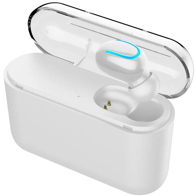 Q32 светодиодный TWS Беспроводные наушники Bluetooth 5,0 наушники как внешний аккумулятор Спортивная гарнитура шумоподавление наушники - Цвет: Single ear White