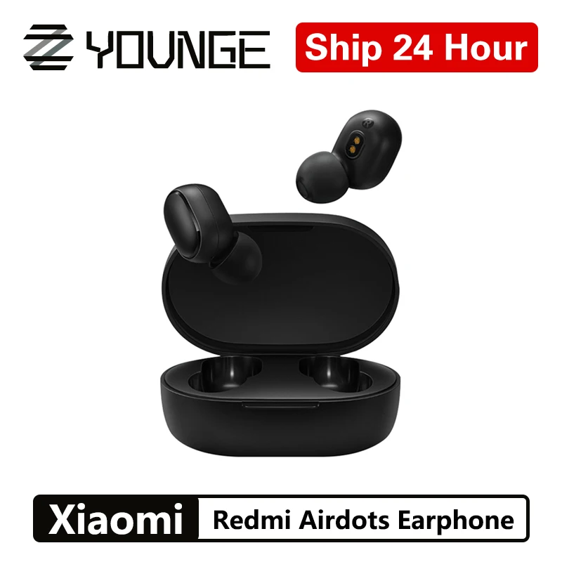Xiaomi Redmi Airdots TWS Bluetooth 5 0 наушники стерео беспроводные активные шумоподавления с