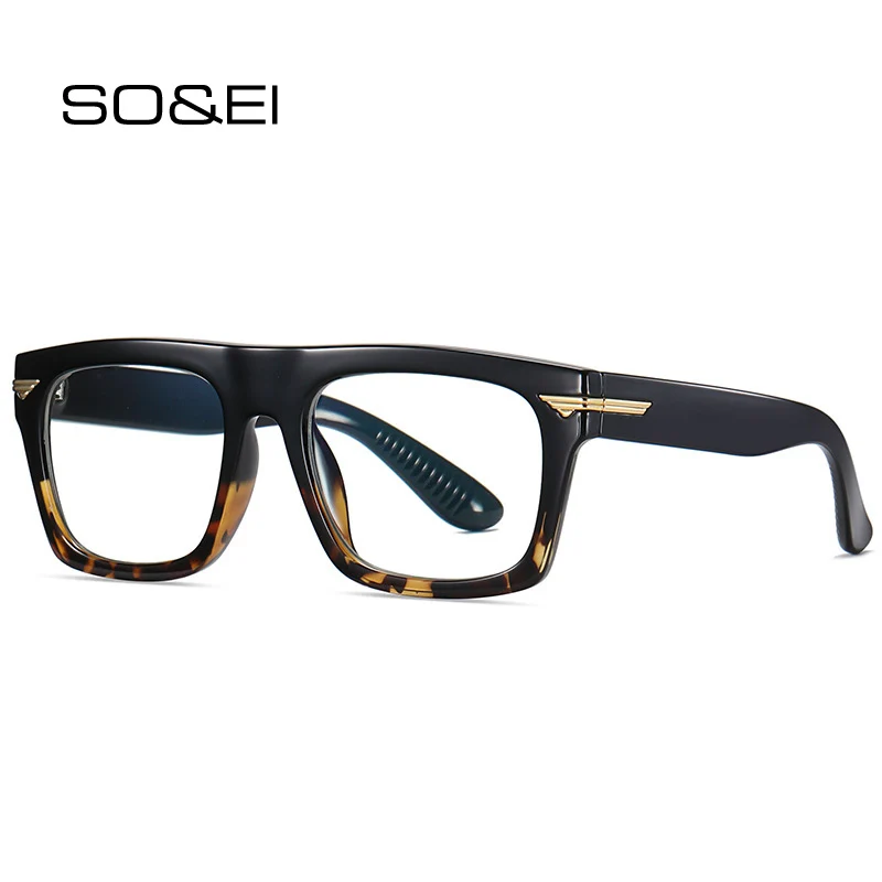 Eyeglasses Frames Eyeglass Frames Square Eyeglasses Optical Glasses Retro Square Clear Anti-Blu-Ray Eyewear TR90 Women Glasses Frame Fashion Men Optical Eyeglasses Frame Computer Goggles