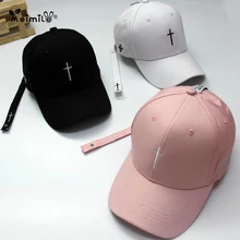 Meimile, бейсболка, женская, регулируемая, хип-хоп, бейсболки, вышитая шапка, мужская, с буквенным крестом