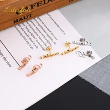Lateefah Personalized Custom Name Stud Earrings For Women Rose Gold Silver Color Stainless Steel Earring Fashion Ear Jewelry
