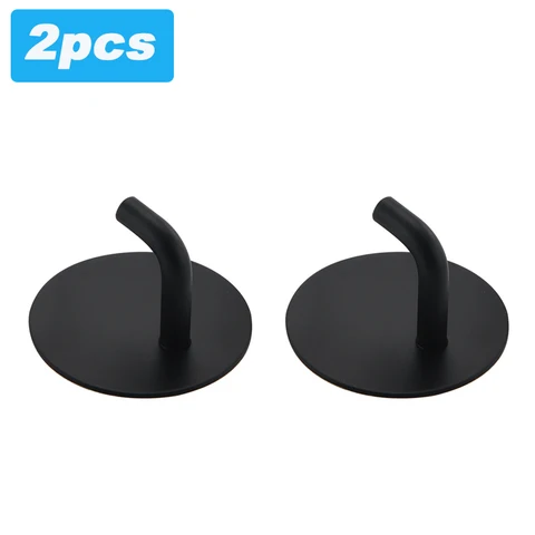 Bathroom Accessories Self-Adhesive Wall Hooks Hangers Stainless Steel Hooks Towel Key Umbrella Kitchenware Storage Hook