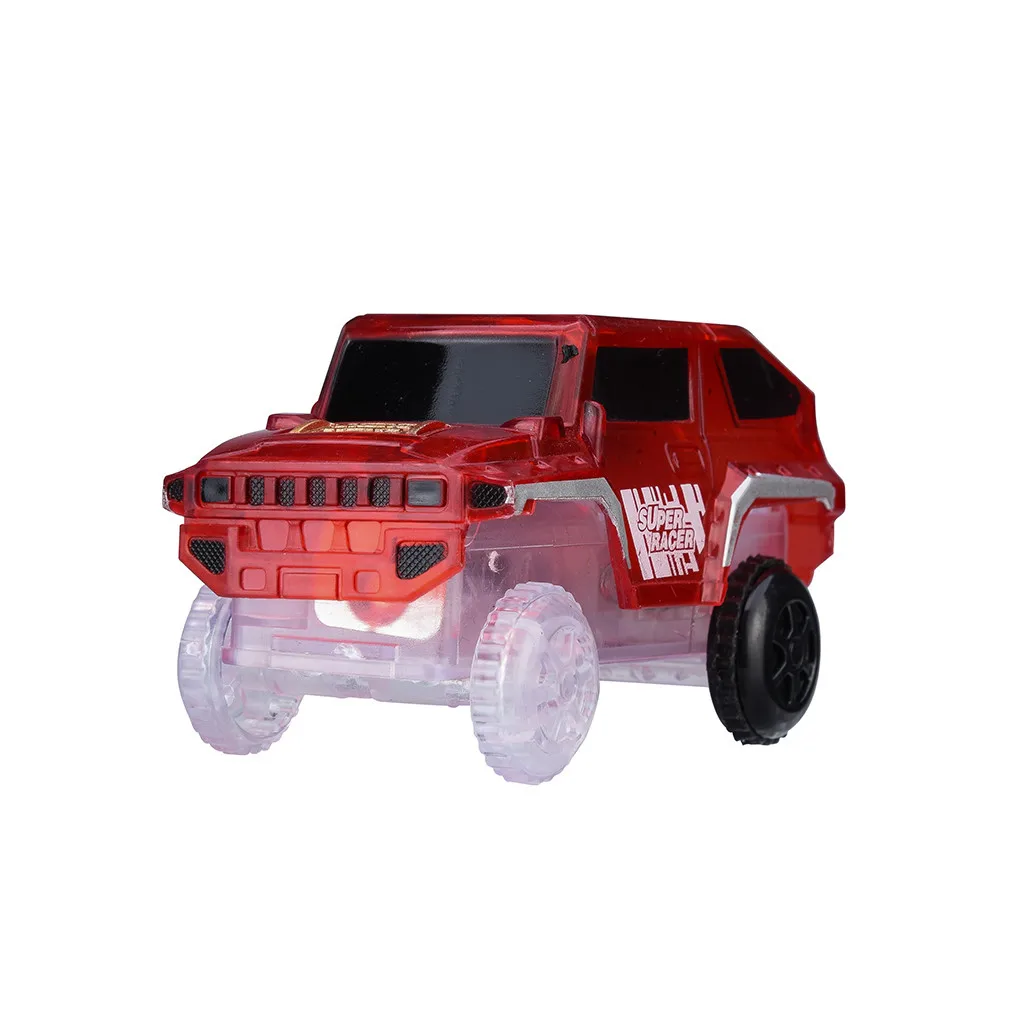 Electronics Special Car For Magic Track Toys With Flashing Lights Educational Kid Railway Luminous Machine Track Car Xmas Gifts