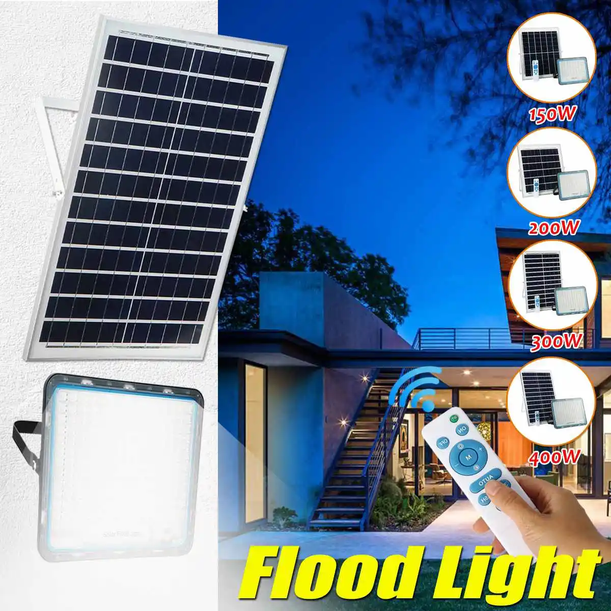  Solar Flood Light Outdoor Waterproof Wall Lamp Led Solar Lamps Multi-function Garden Lighting 150/2 - 4000385633078