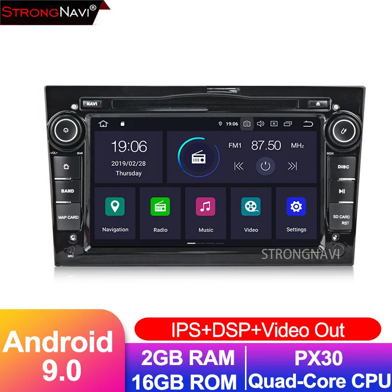 Discount 7inch IPS DSP 4G 64G Android 9.0 CAR DVD Player for Opel Vauxhall Astra H G J Vectra Antara Zafira Corsa Vivaro Meriva Veda 2
