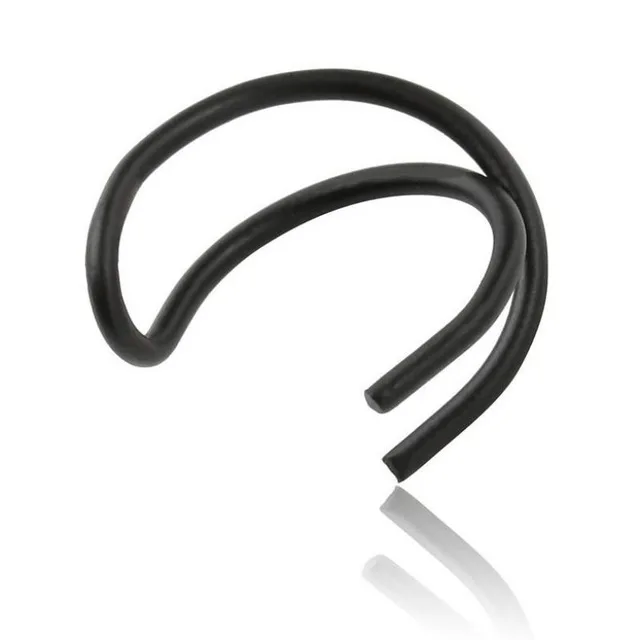 BlackX One pcs BUENOS 1 шт./компл. из нержавеющей стали, в стиле «панк-кафф Для женщин золотые клипсы без отверстия серьги крест из C серьги с узором зажимы для ювелирных изделий - Окраска металла: BlackX One pcs