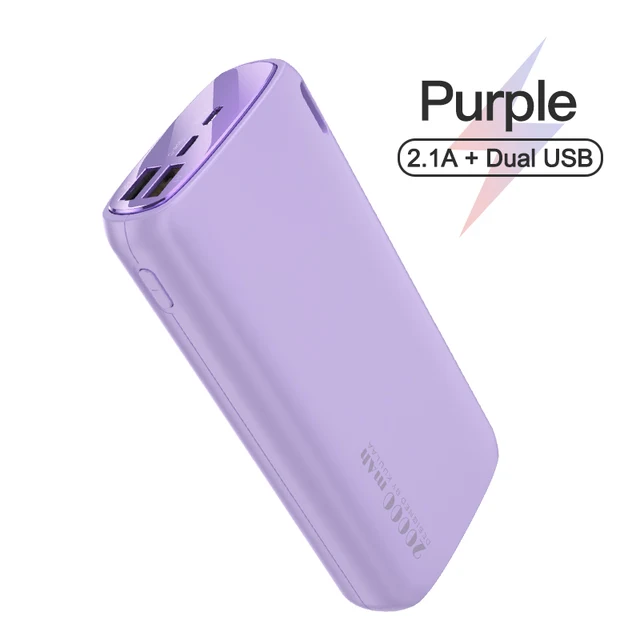  KUULAA Power Bank 20000mAh Портативное зарядное устройство Powerbank Сотовый телефон Портативное внешнее зарядное устройство Poverbank для iPhone Xiaomi 