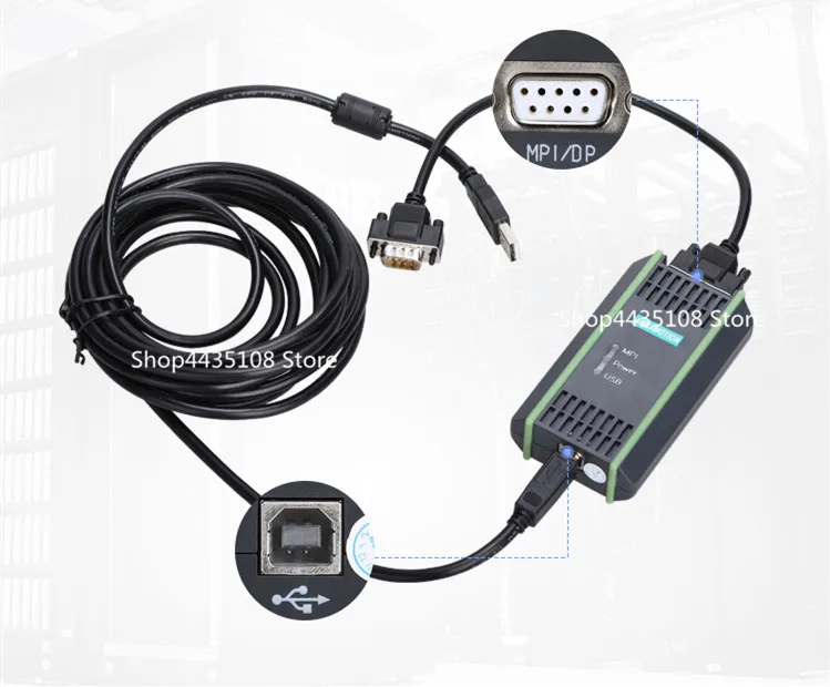 Адаптер для ПК USB Кабель-адаптер для Siemens S7-200/300/400 RS485 Profibus/MPI/PPI 9-контактный разъем для замены для Siemens 6ES7972-0CB20-0XA0