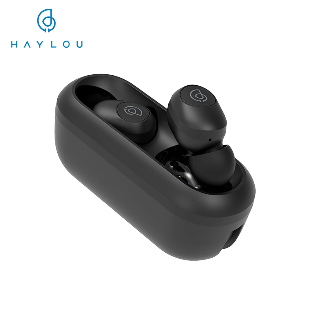 Haylou GT2 TWS беспроводные наушники 3D стерео Bluetooth наушники Автоматическое Сопряжение Мини Кнопка управления - Цвет: Black