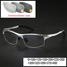 MINCL/алюминиево-магниевые солнечные фотохромные модные очки для чтения мужские Анти-усталость мульти-фокус прогрессивные мужские солнцезащитные очки NX