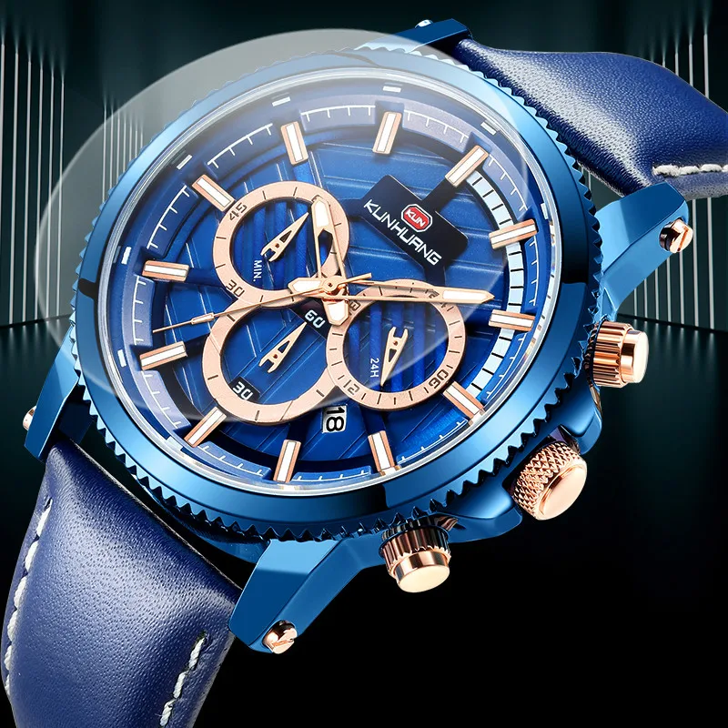 

2020 Explosion Models Casual Sports Waterproof High-End Men's Watch Fashion Simple Business Luxury Temperament Quartz Watch