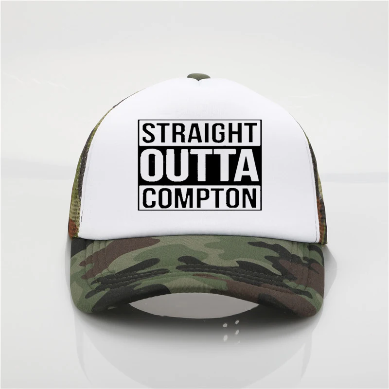 Модная шапка с сеткой Compton печать бейсбольная кепка для мужчин и wo мужская летняя трендовая Кепка новая молодежная Джокер Солнцезащитная шляпа пляжный козырек шляпа