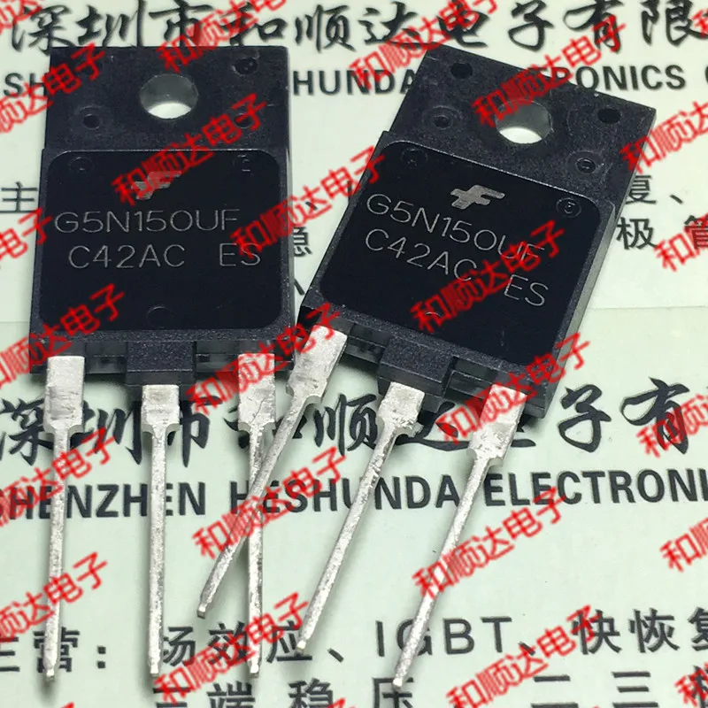 2 шт./SGF5N150UF G5N150UF TO-3PF 1500V 5A TO3P
