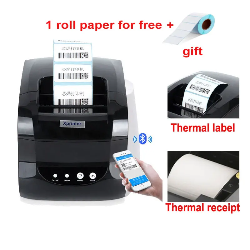20mm-80mm Usb Port Thermal Label 