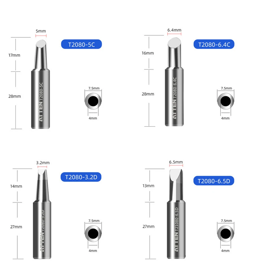 ATTEN ST 2080 ST-2080 ST 2080D ST-2080D паяльник сварочный наконечник