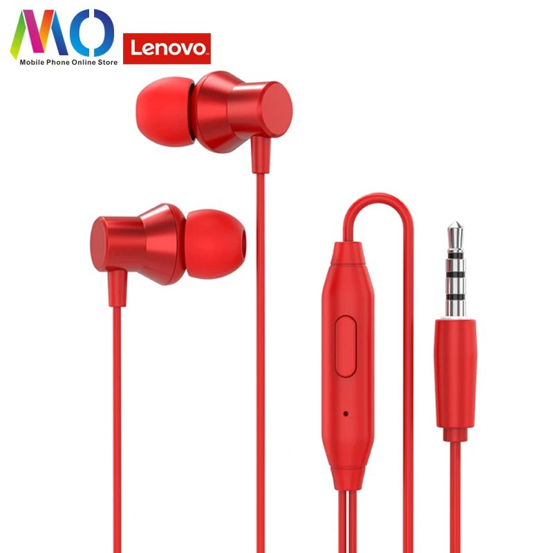 Оригинальные наушники Lenovo 3 5 мм HF130 проводные наушники-вкладыши со звуком тяжелый
